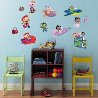 Super Why Removable Wall Decorations