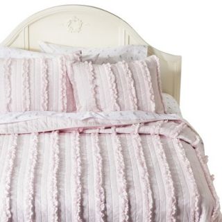 Simply Shabby Chic Ruffle Quilt   Pink (King)