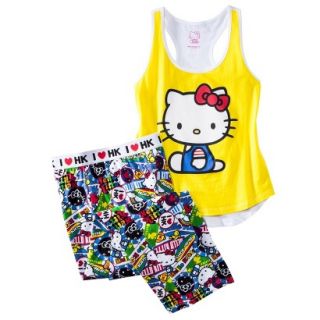 Hello Kitty Juniors PJ Set   Yellow L(11 13)