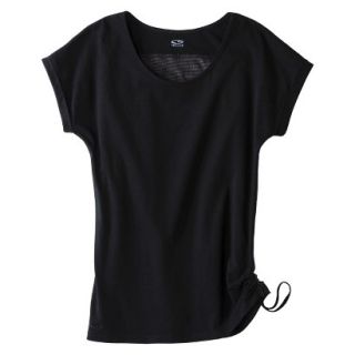 C9 by Champion Womens Yoga Layering Top With Side Tie   Black L