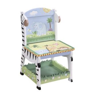 Kids Armchair: Teamson Sunny Safari Chair   Green/ Yellow