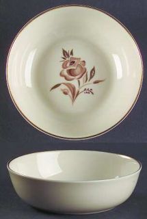 Pickard Brown Rose Fruit/Dessert (Sauce) Bowl, Fine China Dinnerware   Brown Ros