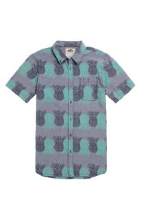 Mens Vans Shirts   Vans Rusden Pineapple Short Sleeve Woven Shirt
