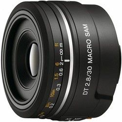 Sony SAL30M28   30mm f/2.8 Macro SAM Lens for Sony Alpha DSLRs   OPEN BOX