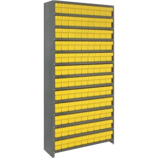 Quantum Storage Closed Shelving System With Super Tuff Drawers   12 Inch x 36