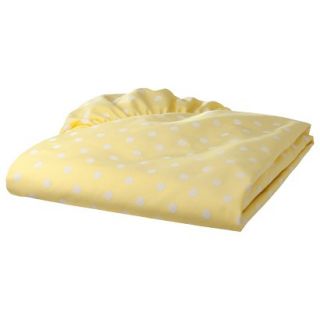 TL Care 100% Cotton Percale Fitted Crib Sheet   Maize Dot