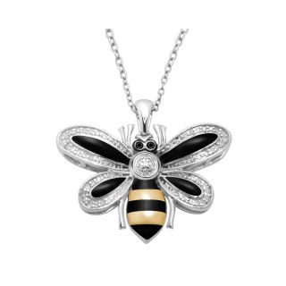 ONLINE ONLY   1/10 CT. T.W. Diamond Bee Pendant, Womens