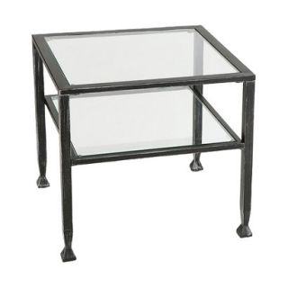 Accent Table Southern Enterprises Distressed Metal Cocktail Table   Black