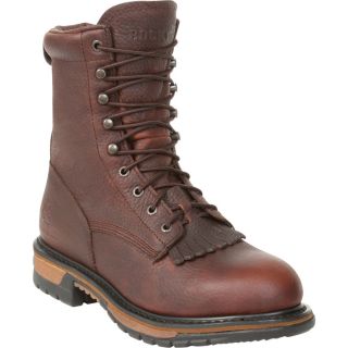 Rocky Waterproof Steel Toe EH Lacer Work Boot   Brown, Size 10 Wide, Model 6717