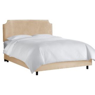 Skyline Twin Bed Skyline Furniture Lombard Nail Button Notched Bed   Premier