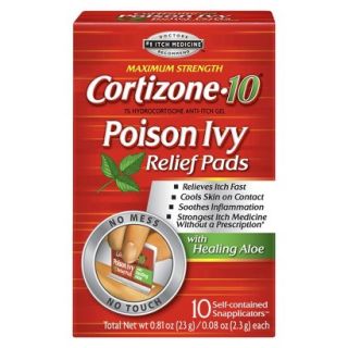 Cortizone 10 Poison Ivy Relief Pads   10 Count