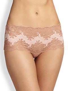 Cosabella Queen of Hearts Lace Hotpants   Pale Blush