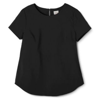Merona Womens Woven T Shirt Blouse   Black   XXL