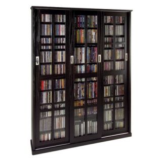 Media Storage Cabinet: Multimedia Storage Cabinet   Dark Brown (Espresso)