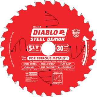 Diablo Steel Demon Circular Saw Blade   5 3/8 Inch, 30 Tooth, For Ferrous