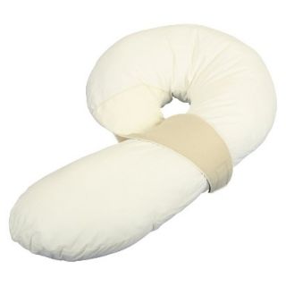 Body Pillow Preggle Comfort Air Flow Body Pillow   Ivory/ Khaki