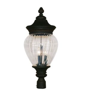 Devonshire 3 Light Post Lights & Accessories in Black Gold 1176PHB BG