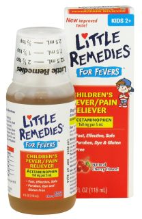 Little Remedies   Childrens Fever/Pain Reliever For Fevers Cherry Flavor   4 oz. CLEARANCED PRICED