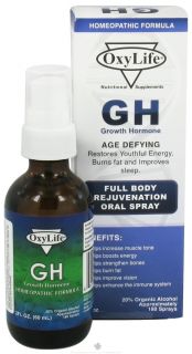 Oxylife Products   GH Growth Hormone Oral Spray   2 oz.