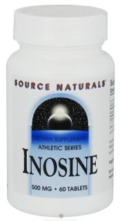 Source Naturals   Inosine 500 mg.   60 Tablets