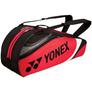Yonex Tournament Basic 6 Pack Racquet Bag Red/Black: Yonex Tennis Bags
