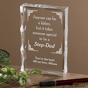 Personalized Step Father Keepsake Gift