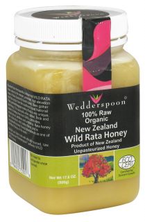 Wedderspoon Organic   100% Raw Organic New Zealand Wild Rata Honey   17.6 oz.