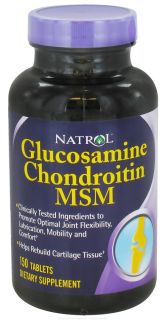Natrol   Glucosamine Chondroitin & MSM   150 Tablets