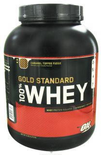 Optimum Nutrition   100% Whey Gold Standard Protein Caramel Toffee Fudge   5 lbs.