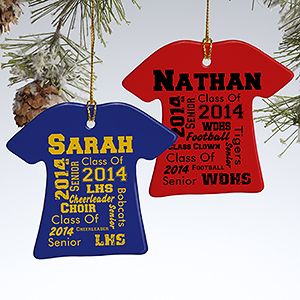 Personalized Christmas Ornaments   School Spirit