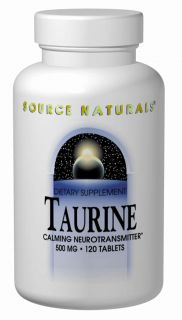 Source Naturals   Taurine 500 mg.   120 Tablets