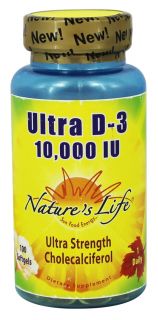 Natures Life   Ultra D 3 10000 IU   100 Softgels