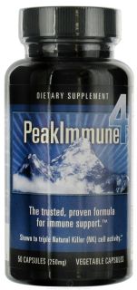 Daiwa Health Development   Peak Immune 4 250 mg.   50 Vegetarian Capsules