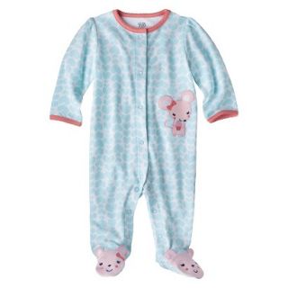 Just One YouMade by Carters Newborn Girls Mouse Sleep N Play   Light Blue 6 M