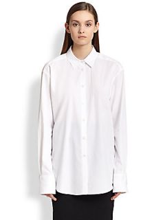 Acne Studios Oversized Cotton Poplin Shirt   White