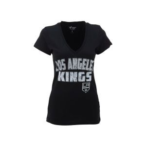 Los Angeles Kings NHL Womens Slub V Neck Hockey T Shirt
