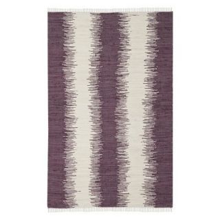 Safavieh Flatweave Ikat Stripe Area Rug   Purple (8x10)