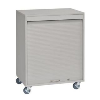 Buddy Products 26 in. W x 34 in. H x 17.75 in. D Mobile Steel Cabinet in Platinum 5424 32