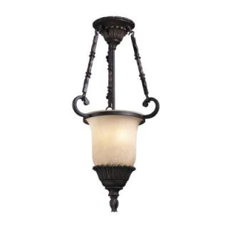 TRUMP HOME Ardsley Collection 2 Light 14 in. Hanging Antique Bronze Mini Pendant DISCONTINUED 964703602