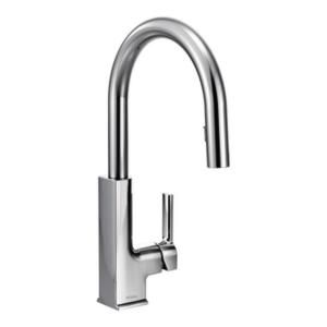 MOEN STO Single Handle Pull Down Sprayer Kitchen Faucet Featuring Reflex in Chrome S72308
