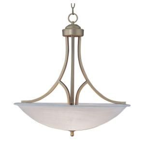 Filament Design Cabernet Collection 2 Light 15.75 in. Brushed Nickel Pendant with White Marbleized Shade CLI WUP142236