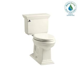 KOHLER Memoirs Stately Comfort Height 2 piece 1.28 GPF Elongated Toilet with AquaPiston Flush Technology in Biscuit K 3817 96