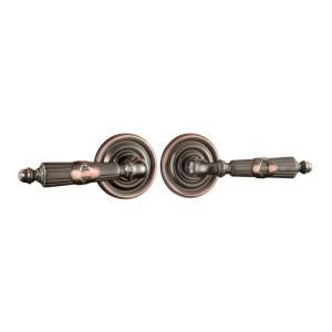 Hickory Hardware Ribbon and Reed Oil Rubbed Bronze Privacy Lever Set 71008 2122