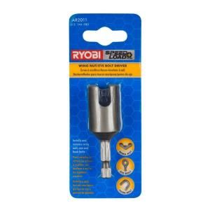 Ryobi SpeedLoad Plus Wing Nut / Eye and Hook Bolt Driver Bit Kit AR2011