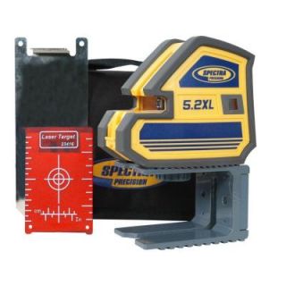 Spectra Precision Multi Purpose Self Leveling 5 Point and Cross Line Laser Level 5.2XL