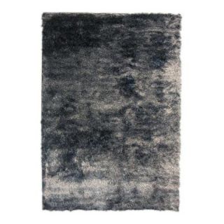 Home Decorators Collection So Silky Salt and Pepper Polyester 6 ft. x 8 ft. Area Rug SILKY6X8SP
