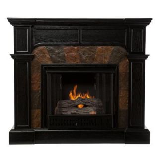 Southern Enterprises Cartwright 46 in. Convertible Gel Fuel Fireplace in Ebony 2948188