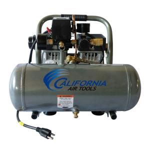 California Air Tools 1.6 Gal. 3/4 HP Ultra Quiet and Oil Free Aluminum Tank Air Compressor 1675A