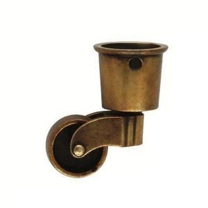 Hickory Hardware 2 5/8 in. x 1 1/2 in. Brown Windsor Antique Furniture Caster 549889165
