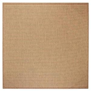 Home Decorators Collection Saddlestitch Cocoa and Natural 7 ft. 6 in. Square Area Rug 2881475840
